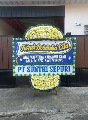 Papan Bunga Duka di Polohungo